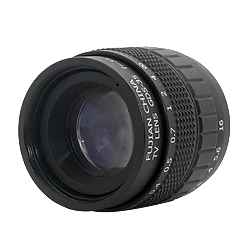 

35Mm Camera Lens F1.8 C-Mount Large Aperture 2/3 Manual Aperture Lens Photographic Equipment Industrial Lens