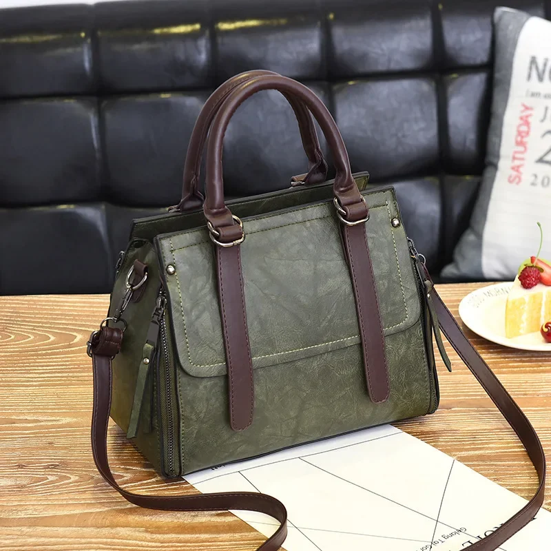 

Fashion Retro Handbag for Women 2023 Winter New Casual Large Capacity One Shoulder Crossbody Bag for Women