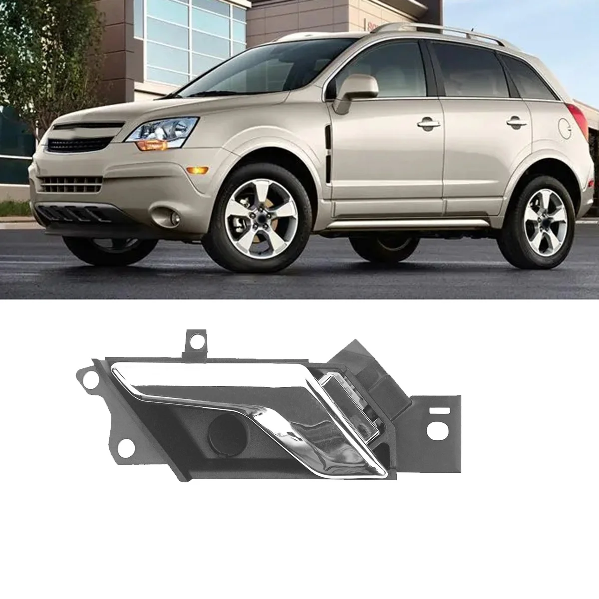 Левая внутренняя дверная ручка Хромированная накладка 96660863 Для Chevy Captiva Sport 2012-2015
