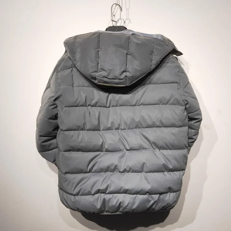 Winter New Men Women Cotton Clothes Thickened Warm Reflective Cotton Clothes Fashion Night Light Men Clothing