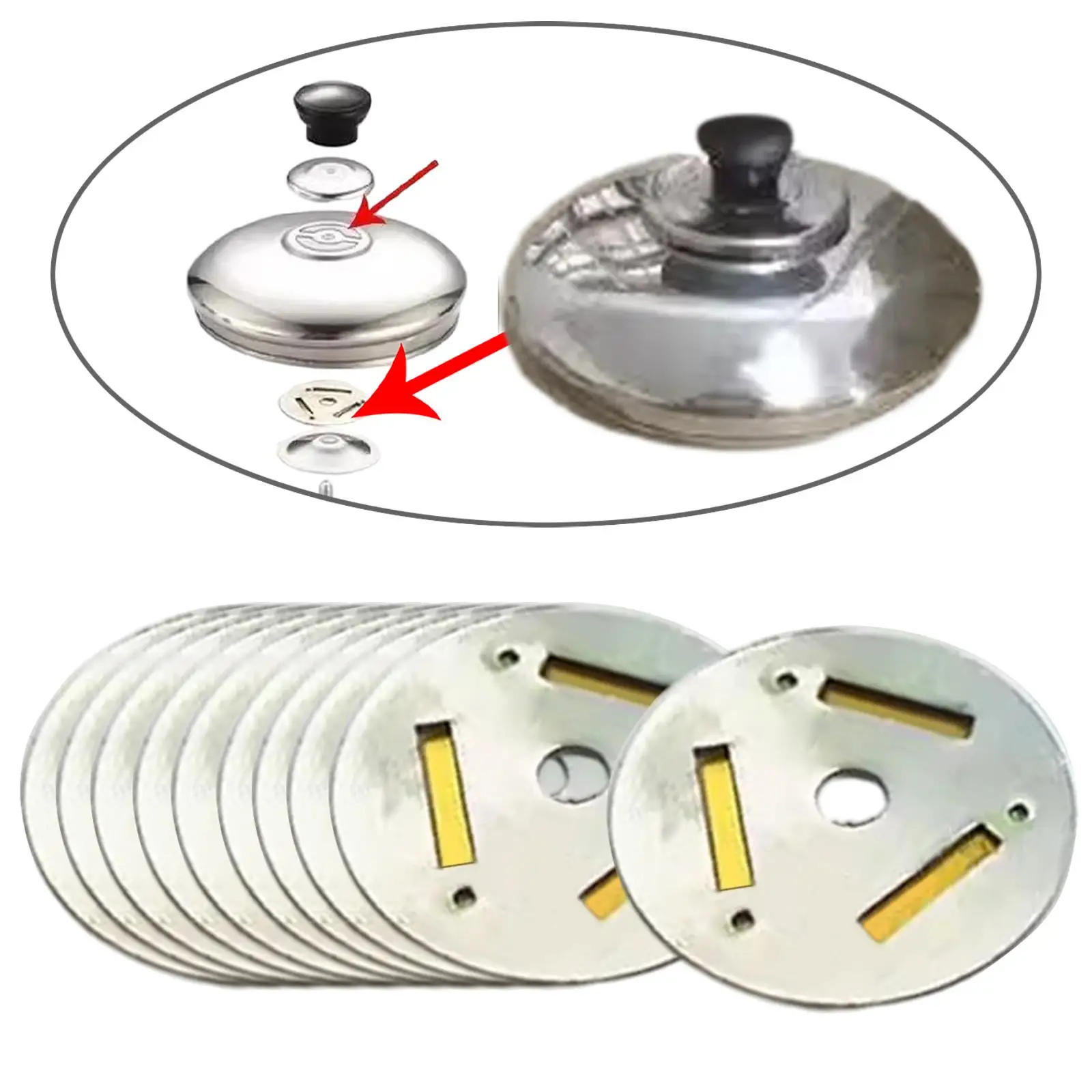 

Свистки для чайников MagiDeal, нержавеющая сталь, 10 шт.