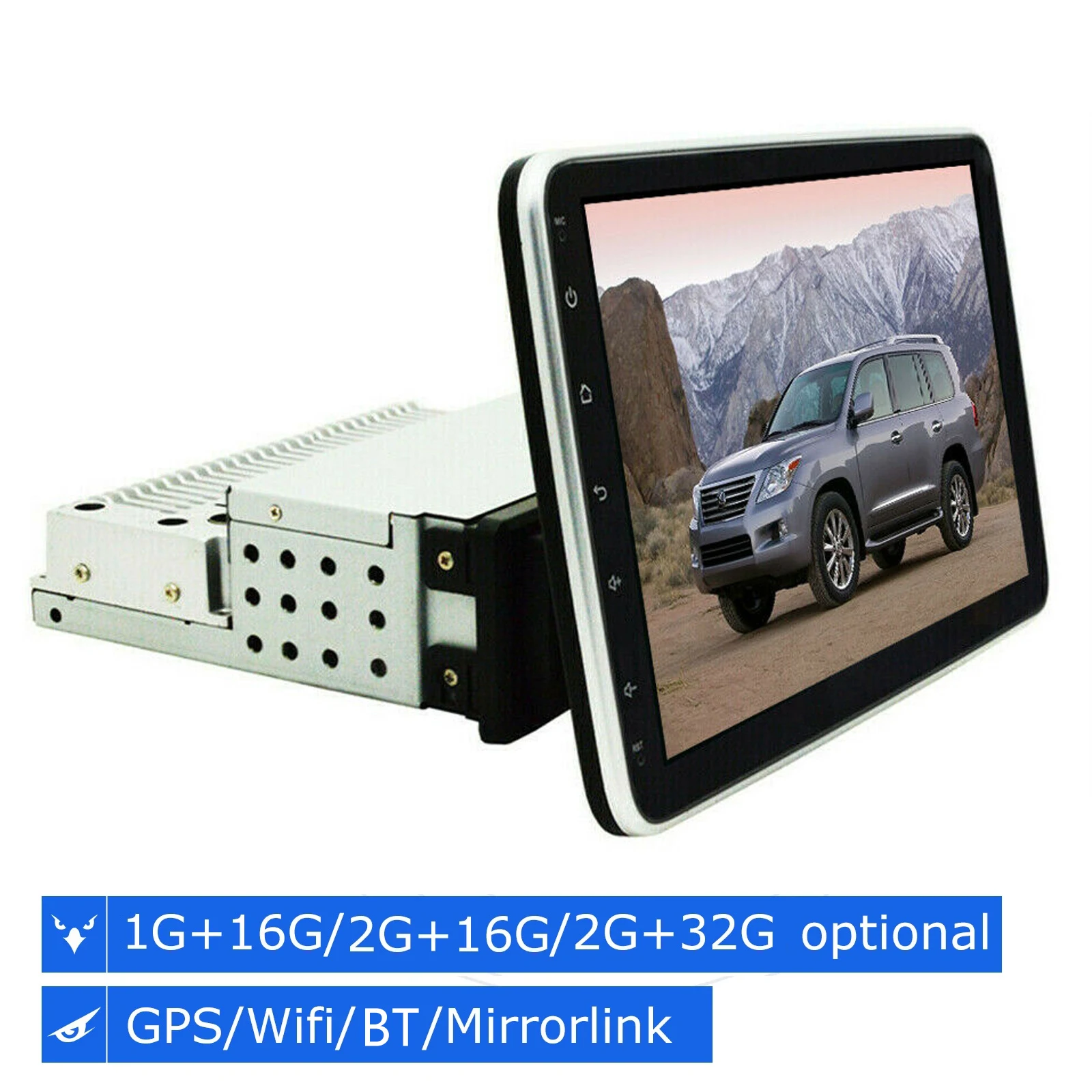 

Car Radio With Gps Screen Adjustable 1DIN 2G+32G 10.1 Inch Car Stereo FM Radio Navigation Player No 2 DIN 2din Android 10.1