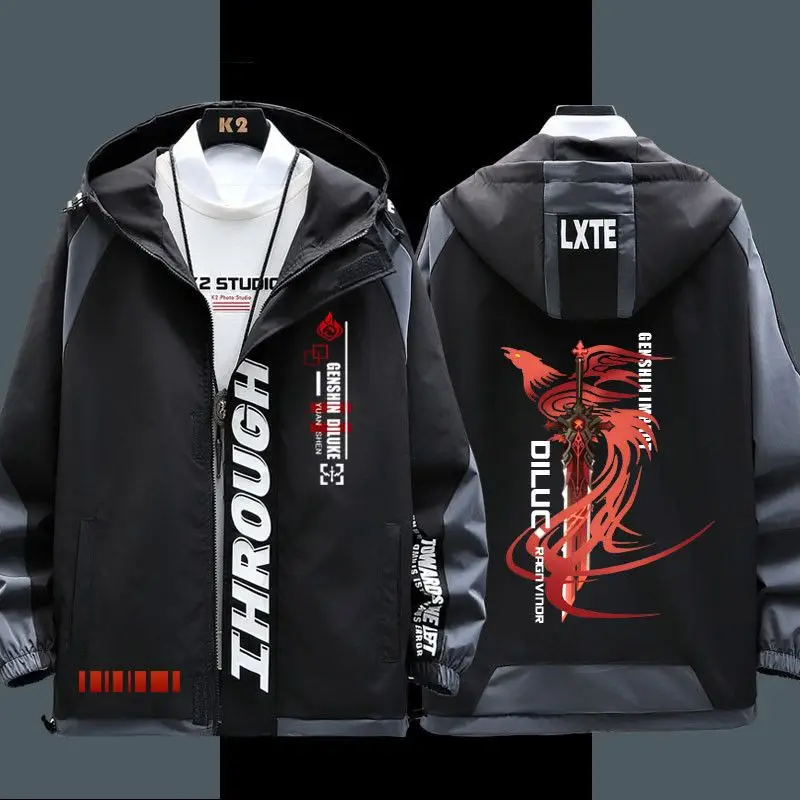 Аниме Genshin Impact бальзам Ragnvindr куртки осень-зима верхняя одежда модная с капюшоном