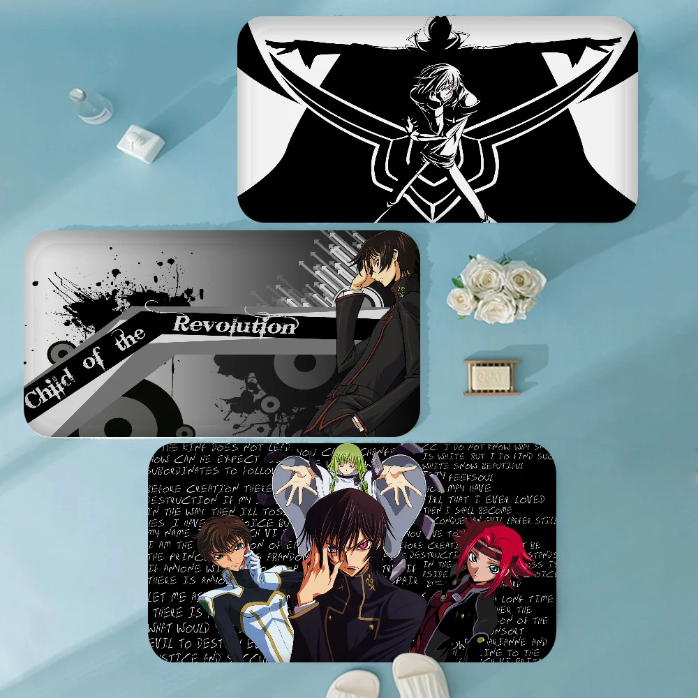 Code Geass Floor Mat INS Style Soft Bedroom House Laundry Room Anti-skid Household Carpets