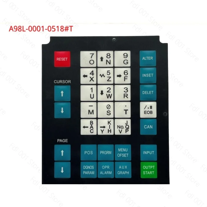 Фото A98L-0001-0518 # Мембранная клавиатура M 02 A98L-0001-0518 0M CNC HMI с кнопками для операторской панели станка Fanuc №2