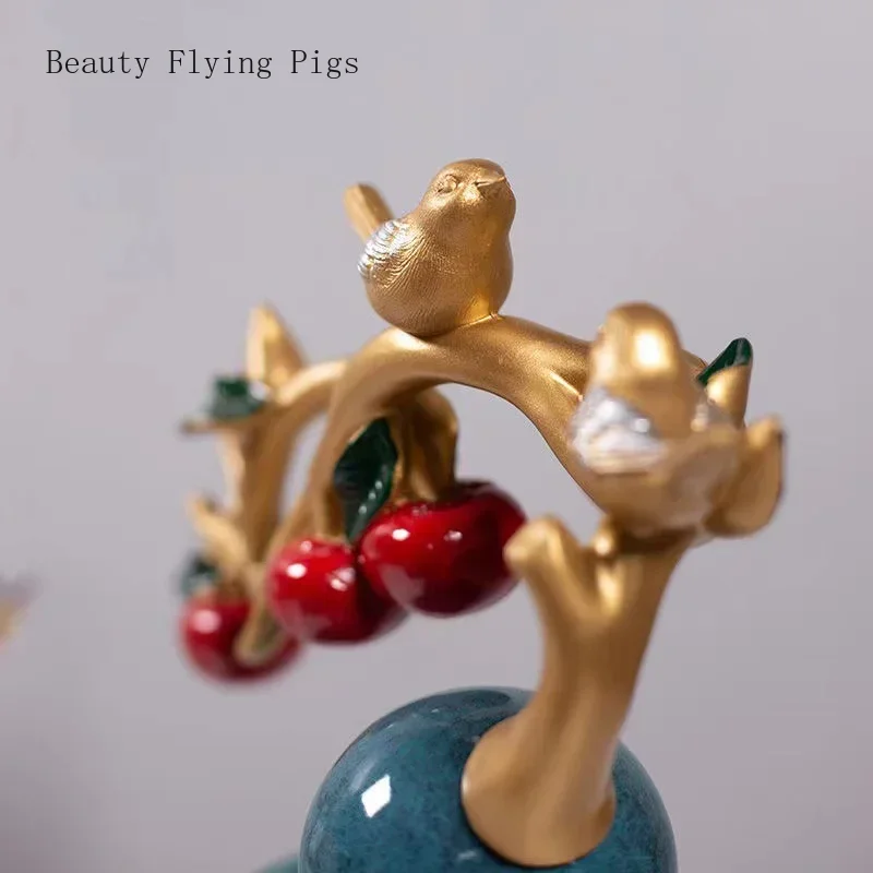 1 шт. 26x11 5x30 см смоляная тыква счастливый орнамент новый китайский дом украшение