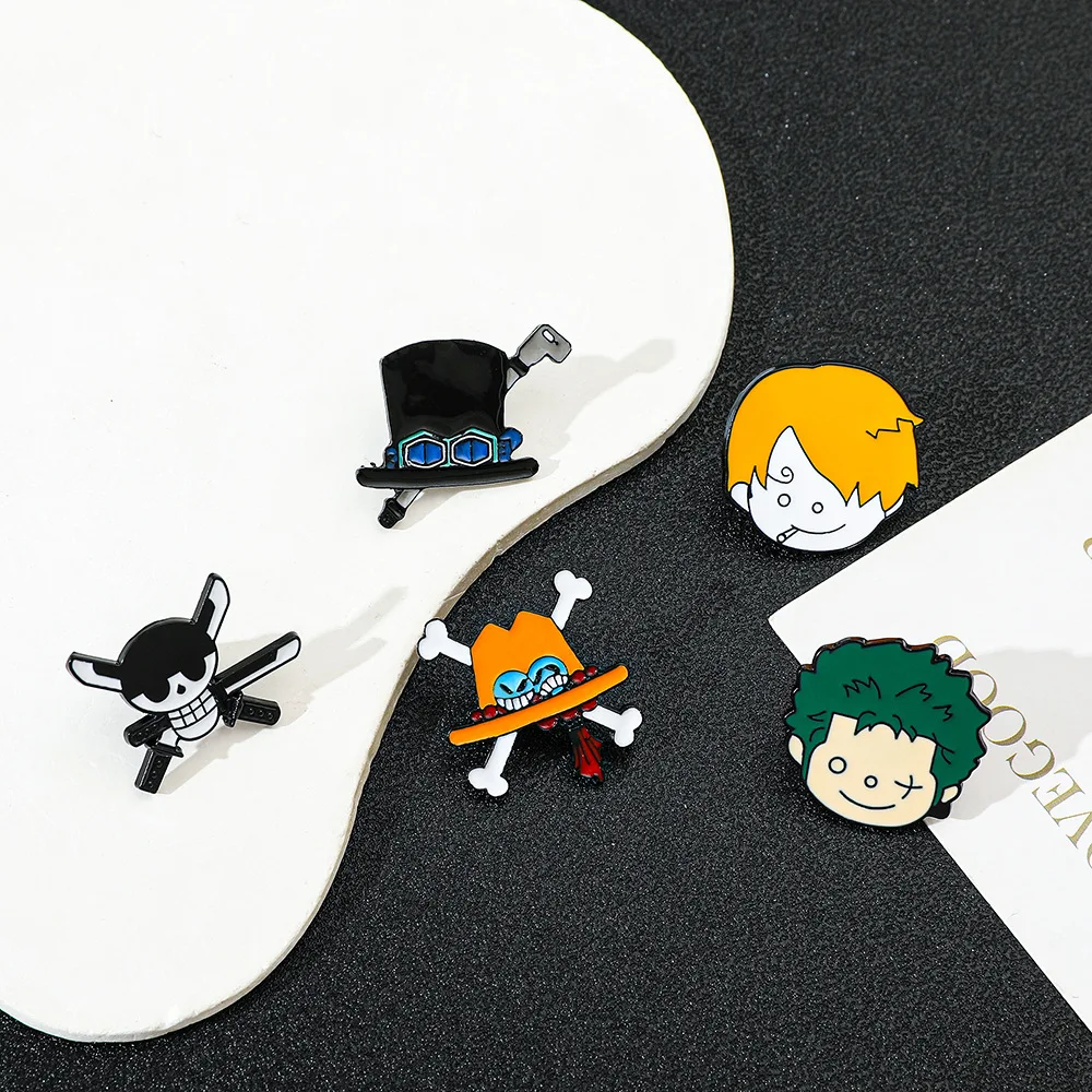 Цельный мультяшный металлический значок периферийные устройства аниме