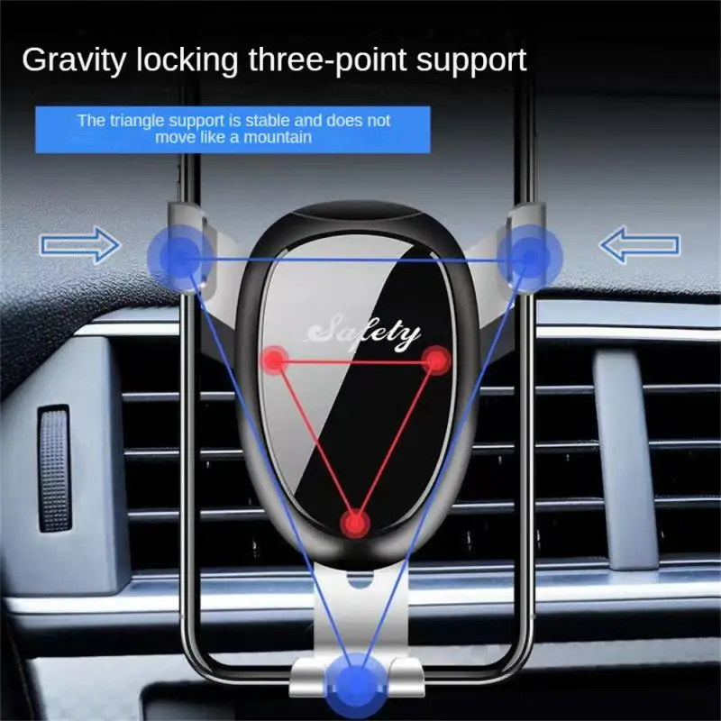 

No Harm To The Car Air Outlet Car Bracket Automatic Mobile Phone Holder 360 ° Rotating Mobile Phone Holder Anti Drop Support