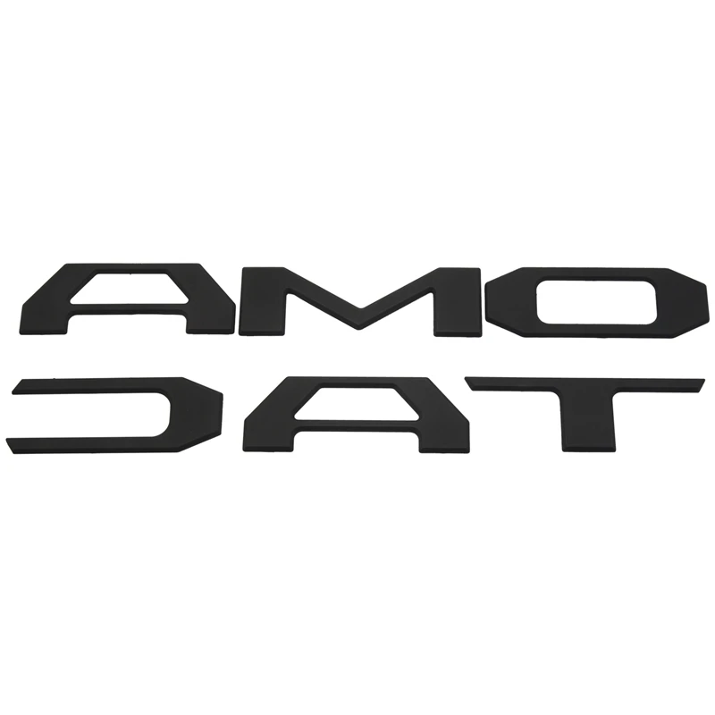 

3D Raised Tailgate Insert Letters Emblem for Toyota Tacoma 2016-2019 Emblem Inserts (Matte Black)