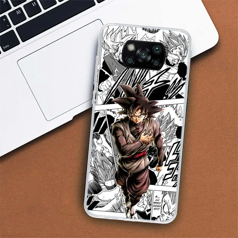 dragon ball anime goku phone case for xiaomi poco x3 gt x4 nfc m4 pro m3 m2 f3 f2 f1 mi note 10 a3 a2 lite a1 cc9e fundas free global shipping