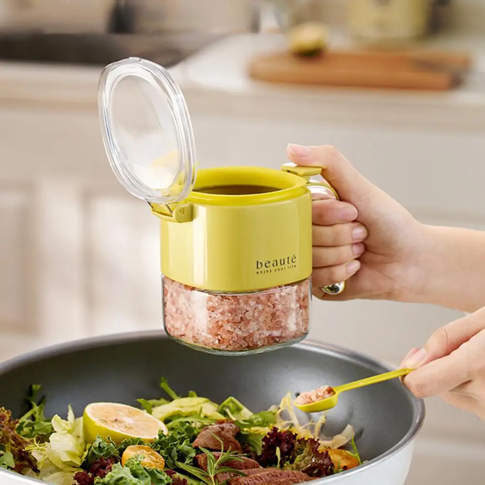 Герметичная Бутылка для специй стеклянный Герметичный Набор банок влагостойкий