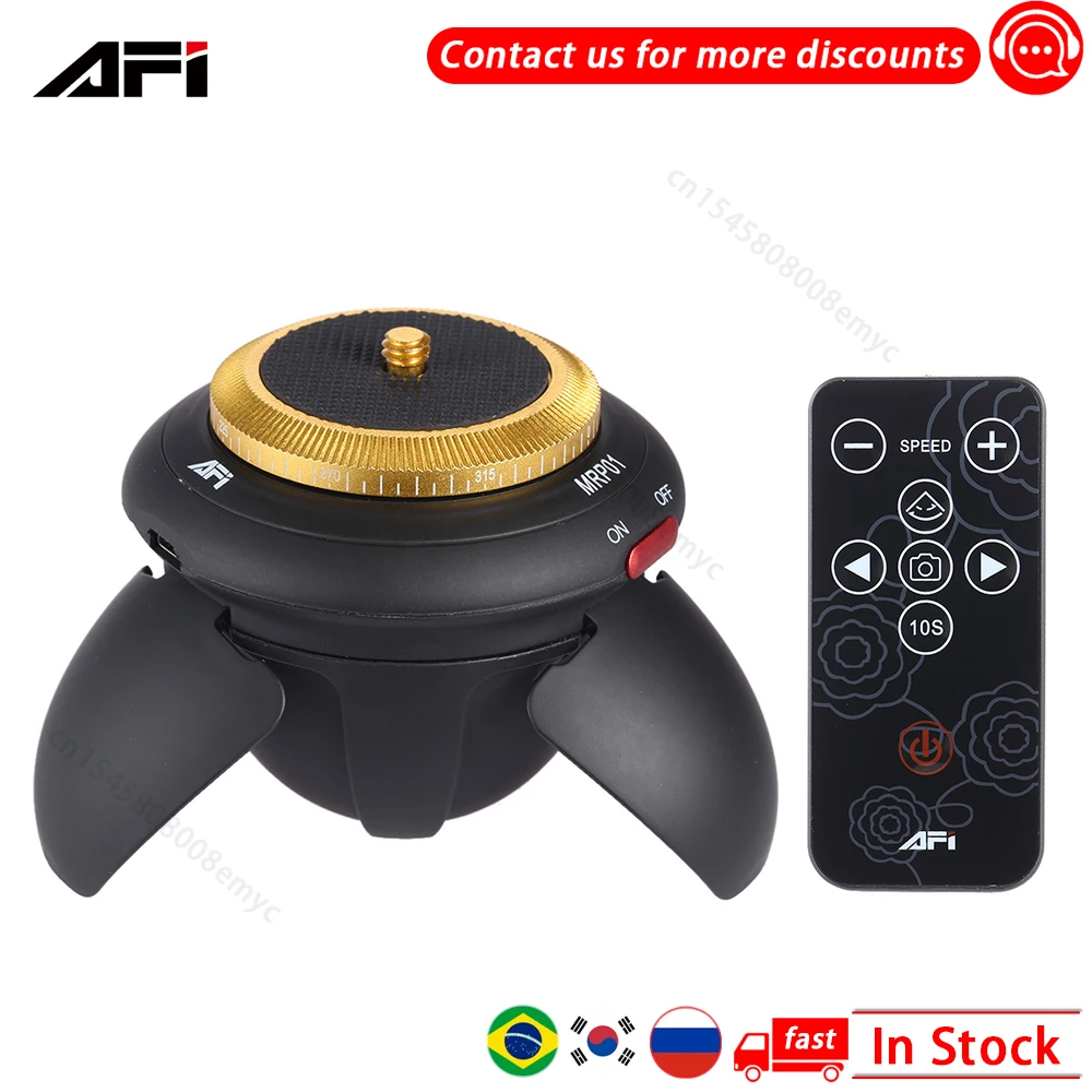 

Вращающаяся головка KINGJOY AFI MRP01 360 для панорамной видеокамеры с функцией покадровой съемки и панорамной съемки для цифровых зеркальных камер...