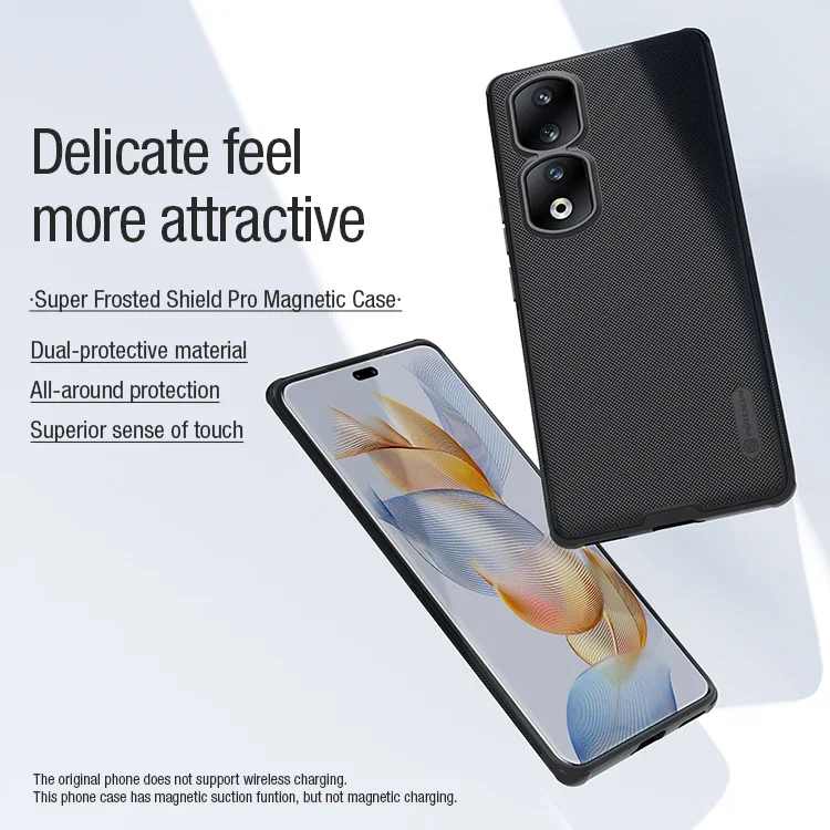 Магнитный чехол NILLKIN для Huawei Honor 90/Honor 90 Pro матовый Противоскользящий с 4 углами