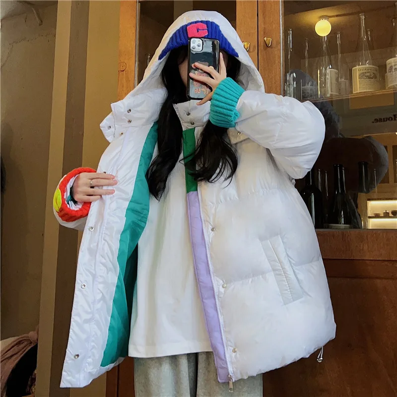 Cotton Jacket Female 2022 New Cotton Jacket Winter Loose Thickened Design Sense Oversize Cotton Jacket Tide