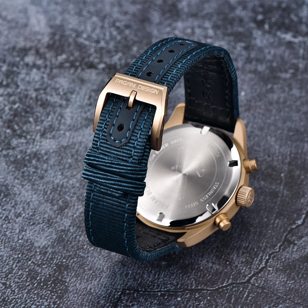 PAGANI DESIGN nowy 42mm męski Pilot kwarcowy zegarek luksusowy szafirowe szkło AR powłoka chronograf 10bar wodoodporny zegarek ze stali nierdzewnej mężczyzn 5 PAGANI DESIGN nowy 42mm męski Pilot kwarcowy zegarek luksusowy szafirowe szkło AR powłoka chronograf 10bar wodoodporny zegarek ze stali nierdzewnej mężczyzn 5