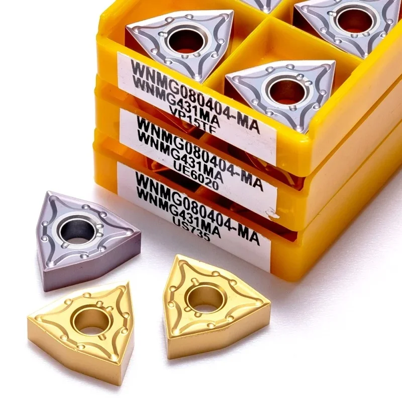 10 шт. WNMG080408 WNMG080404 -MA VP15TF UE6020 US735 внешний токарный инструмент из нержавеющей стали