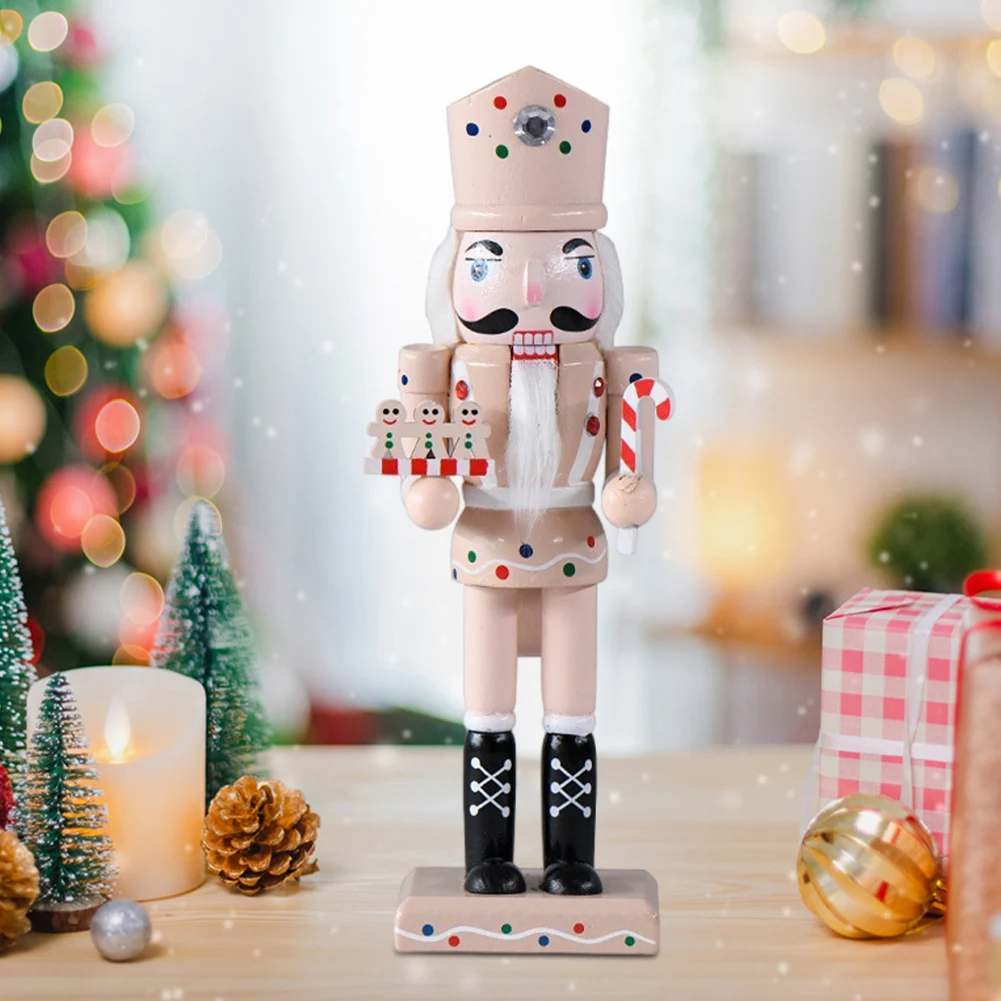 25 см Рождественский стоячий Щелкунчик Орнамент Настольный Украшение Пряничный