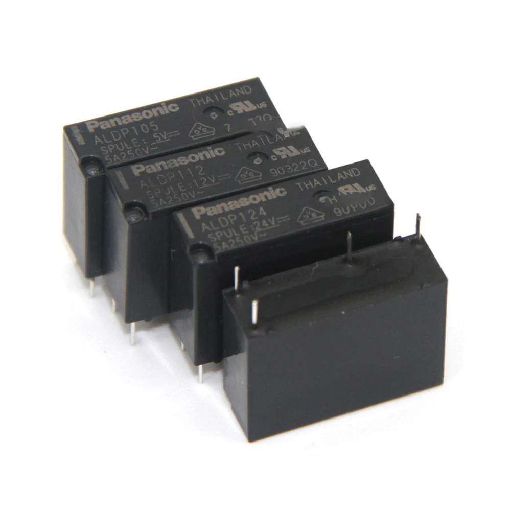 

20PCS/Lot Relay ALDP105 ALDP112 ALDP124 5V 12V 24V 5A 4PIN A Group Of Normally Open