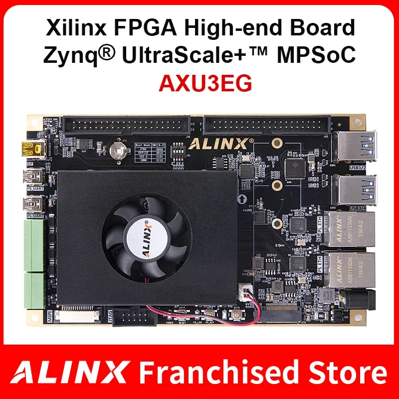 ALINX AXU3EG: Xilinx Zynq UltraScale + MPSoC ZU3EG FPGA макетная плата AI Vitis-AI DPU 4K видео