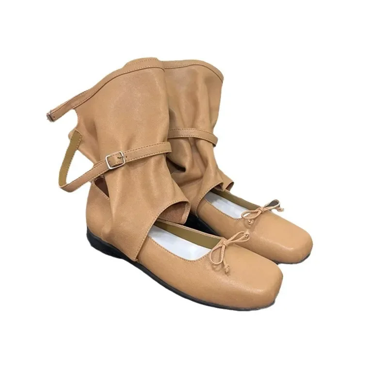 Корейская версия из овчины нишевые туфли Мэри Джейн натуральной кожи с