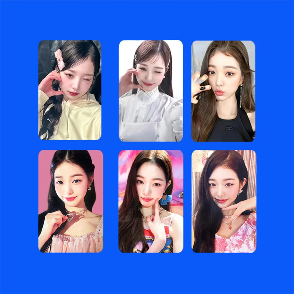 WonYoung личные фотокарты Kpop Idols Поддержка карт в Корейском стиле Многоцветные