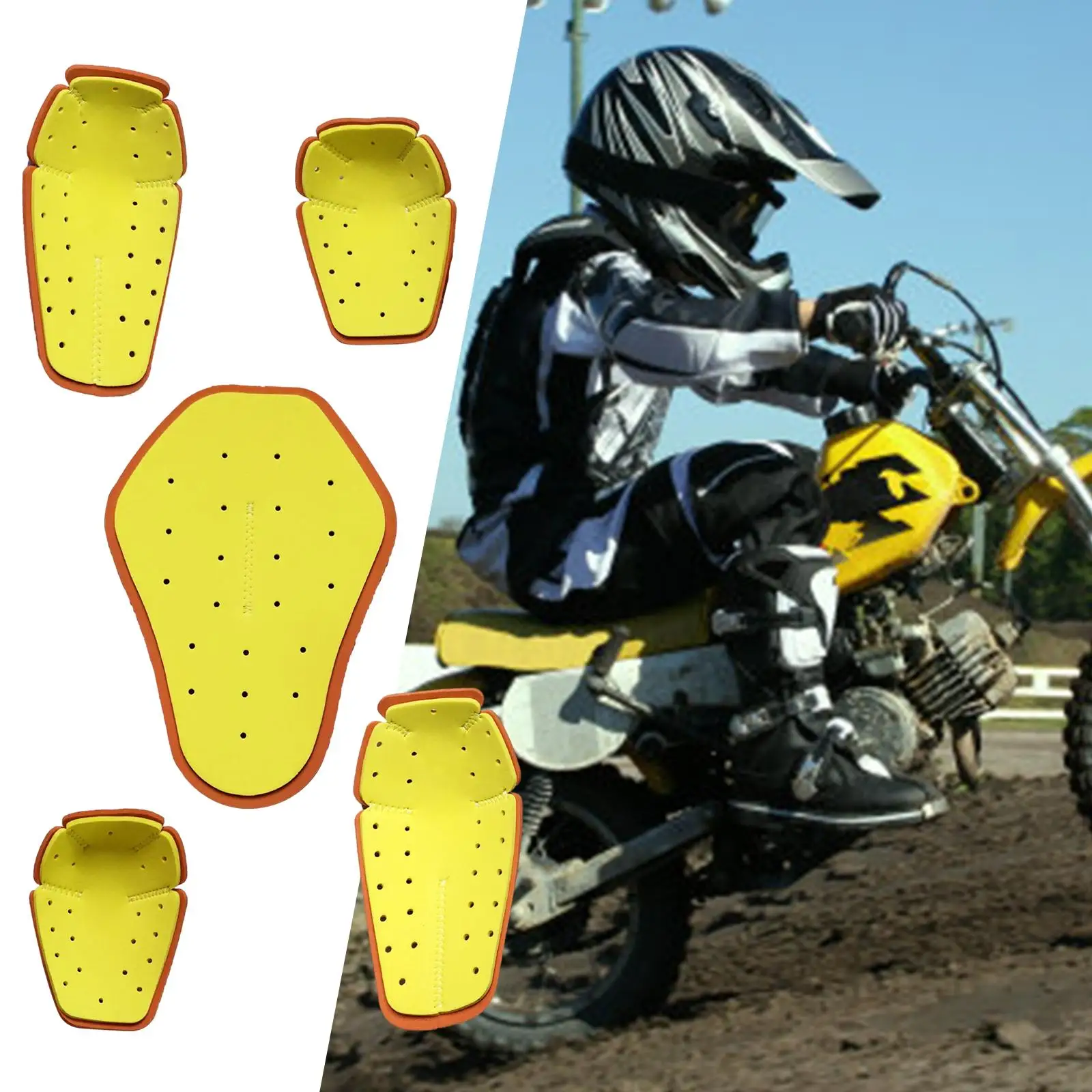 

Motorbike Protection Pad Insert Protector Set Guards EVA for Motocross
