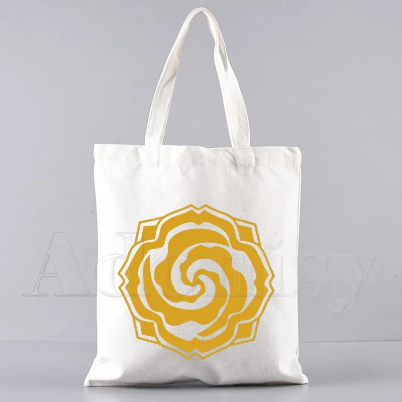 Mo Dao Zu Shi Женская парусиновая сумка для покупок с буквенным принтом тканевая на