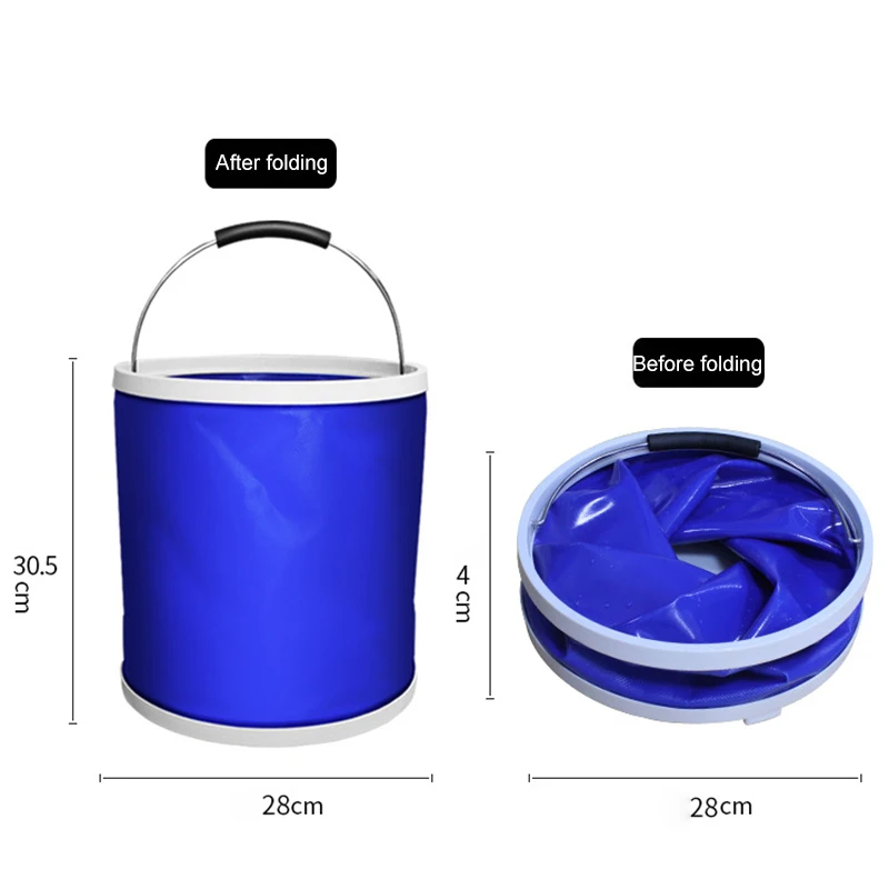 

20L portable bucket outdoor travel water storage bag waterproof water bag fishing portable foldable bucket car supplies