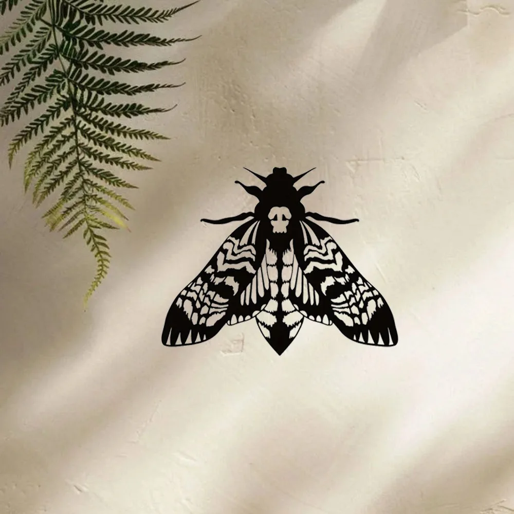 Готическая Металлическая Голова Мотылька Настенное Искусство