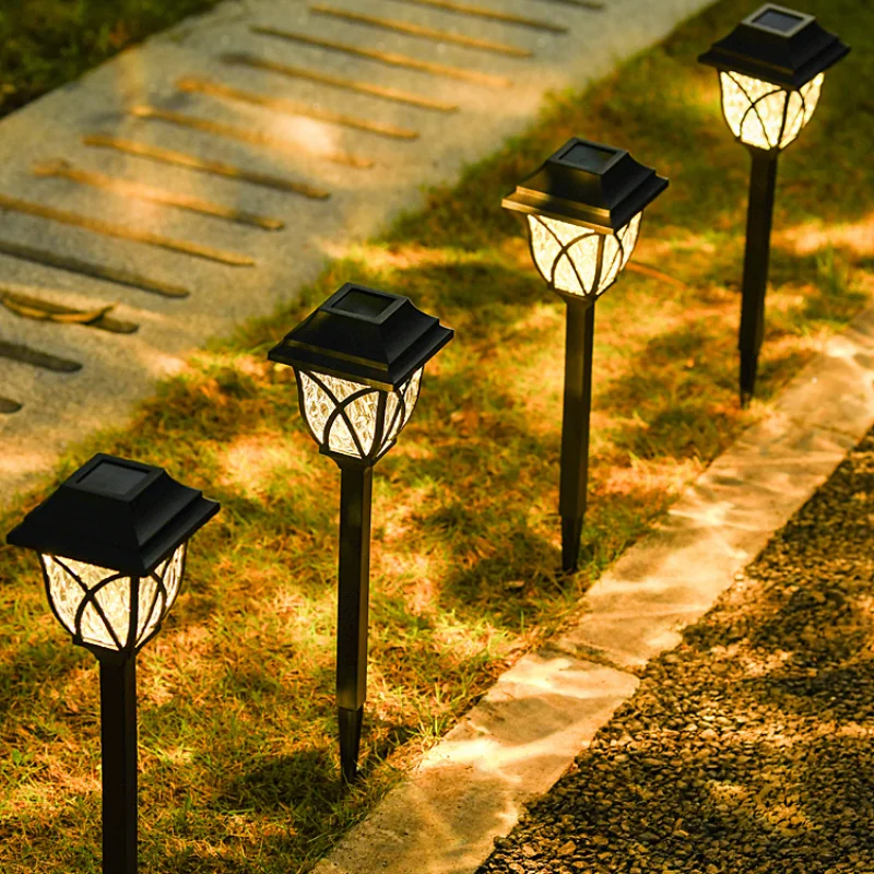 

8 Pack Solar Yard Lights Bright Lawns Lamps Outdoor Waterproof LED Pathway Landscape Path Lightings Gardens Park Festival Decors