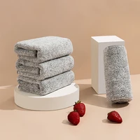 3pc microfiber kitchen towels bamboo charcoal dishcloth anti grease wipping rags non stick oil household cleaning cloths towel
