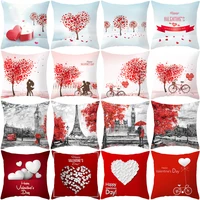 valentines day decor pillowcase 45x45 love tree cushions print throw pillow cases bed pillows sofa home decoration cushion cover