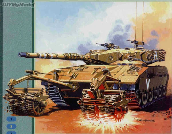 

DIYMyModeI Merkava MBT main battle tank DIY Handcraft Paper Model KIT Handmade Toy Puzzles Gift Movie props RU(Origin)