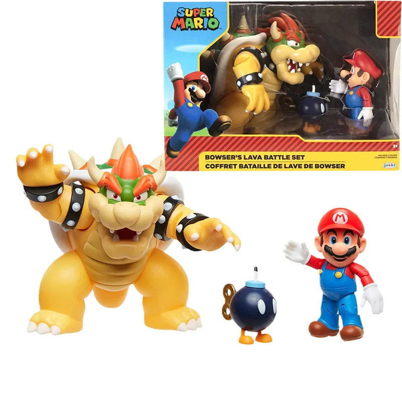 Model Lava Battle Bowser Bomber Suit Action Figure Toys For Kids Gift