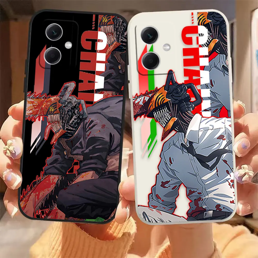 

Chainsaw Man Shonen Denji Case For Redmi Note 12 11 11T 11R 11E 11S 10 9 9S 8 7 7S PRO PLUS 4G 5G Colour Liquid Case Funda Shell