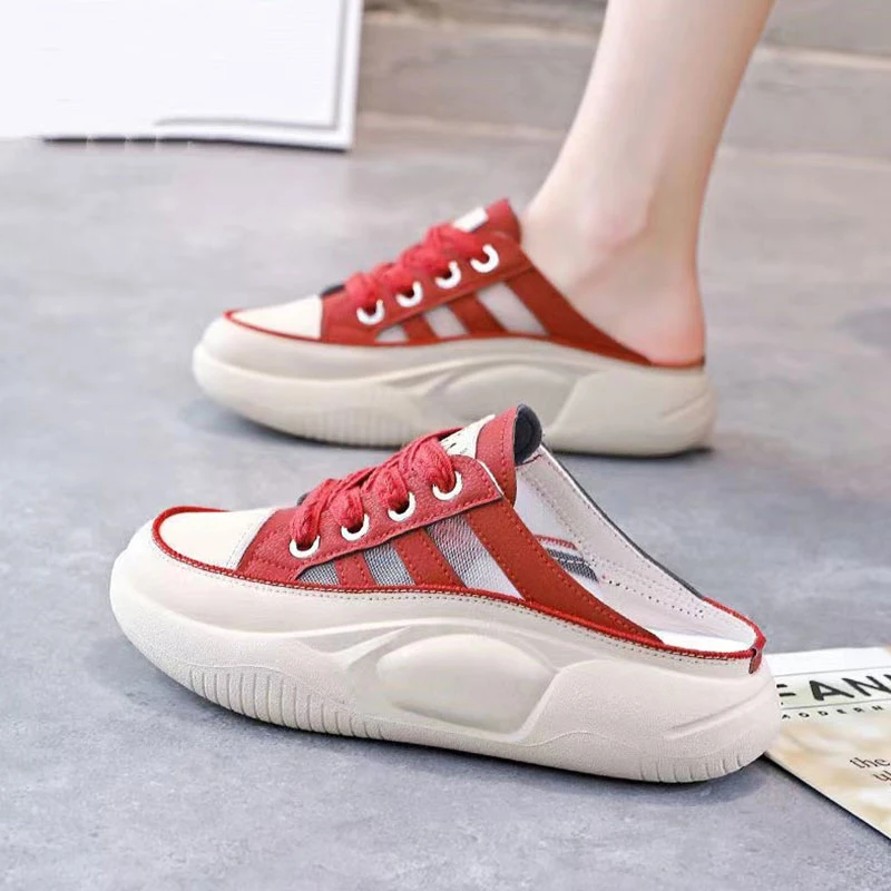 

Тапки женские домашние на платформе, роскошные шлепанцы на мягком каблуке, повседневная обувь из искусственной резины, 2023