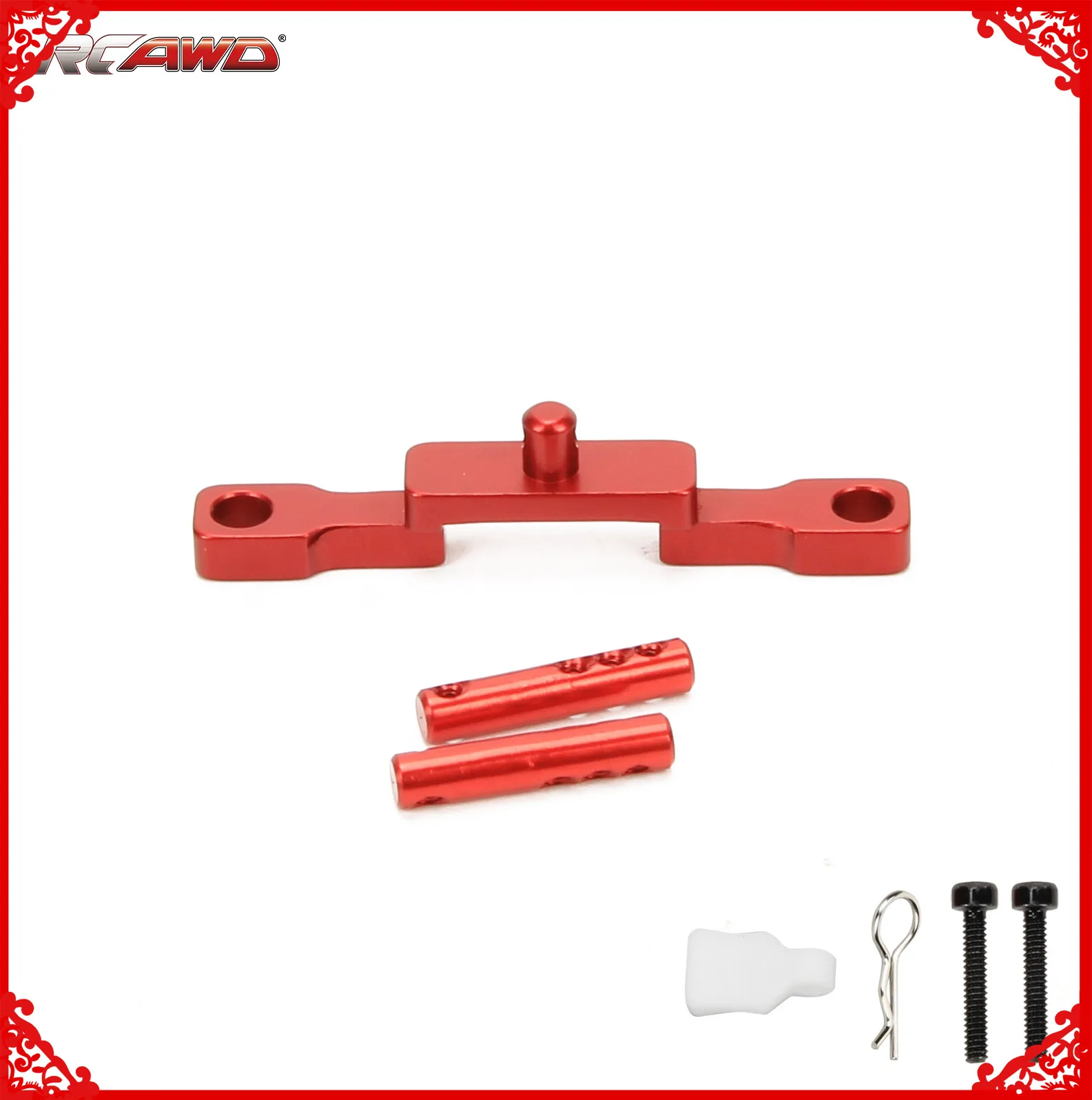 

RCAWD Сплав передний корпус пост набор для осевого 1-24 SCX24 Jeep Wrangler JLU CRC ползунок обновленная часть