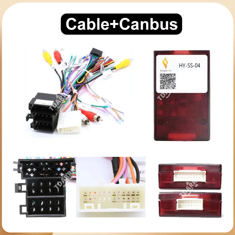 

Адаптер жгута проводов декодера шины CAN, 16-контактный разъем, автомобильный кабель Android для Hyundai Tucson IX35 2009-2015