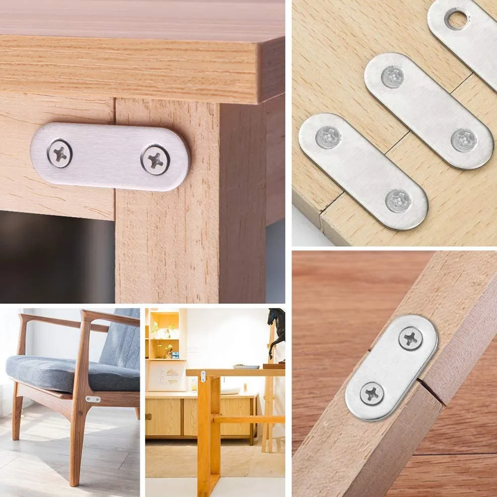 10 шт. угловой код из нержавеющей стали сверхмощный прямой плоский кронштейн