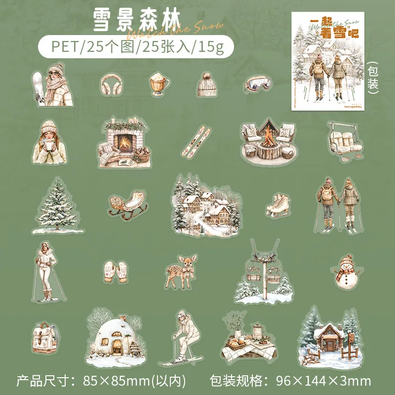 

Набор наклеек "Зимний персонаж" Mr. Paper