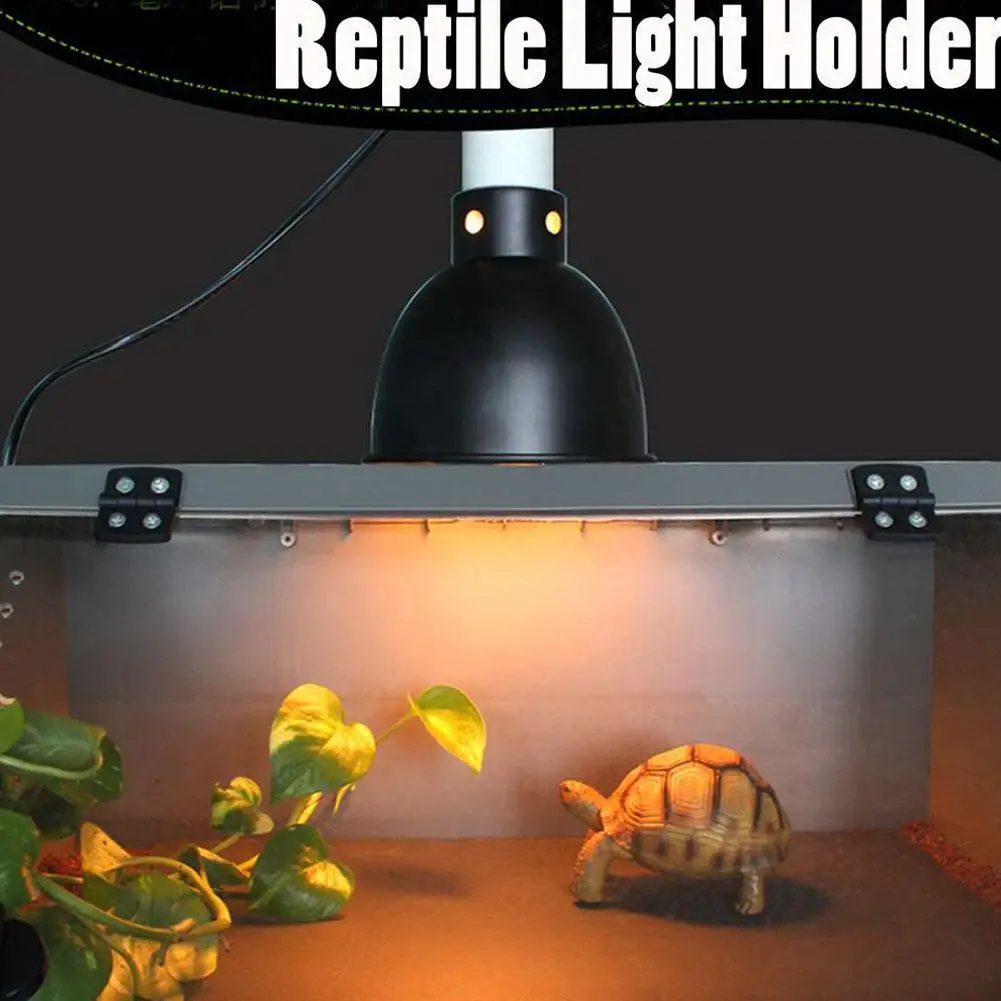 300w Reptile Light Fixture Deep Dome Reflector Domes Reptile Heat Lamp Fixture fit UVB UVA Bulb/Basking Heat Bulb
