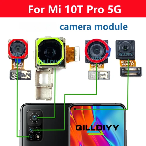 Для Xiaomi Mi 10T Pro 5G 10tpro задняя Передняя Задняя Камера фронтальная селфи фронтальная основная Основная камера Модуль гибкий кабель