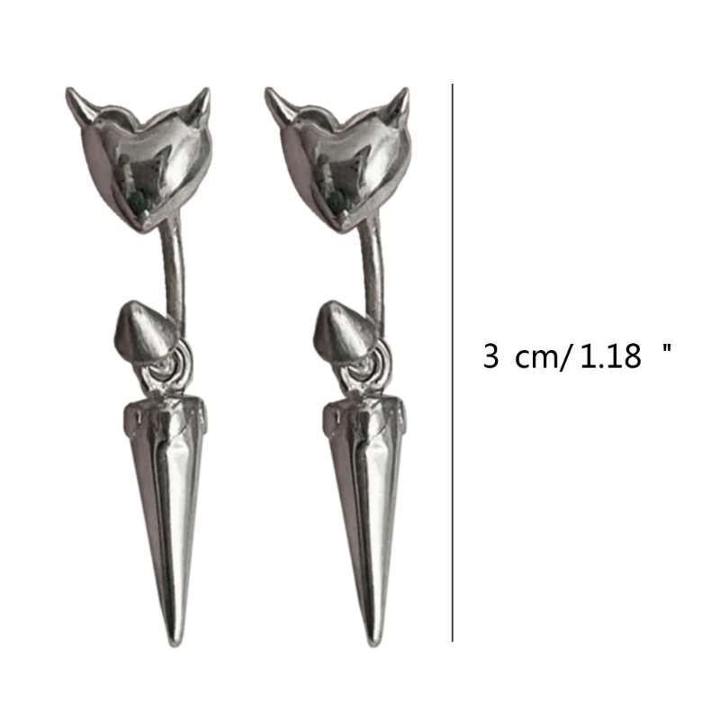 Модные ювелирные изделия-клипсы для ушей дьявола. Изысканные украшения Удобные