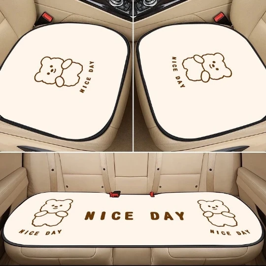 

3 шт., накидки на автомобильные сиденья с мультяшным медведем
