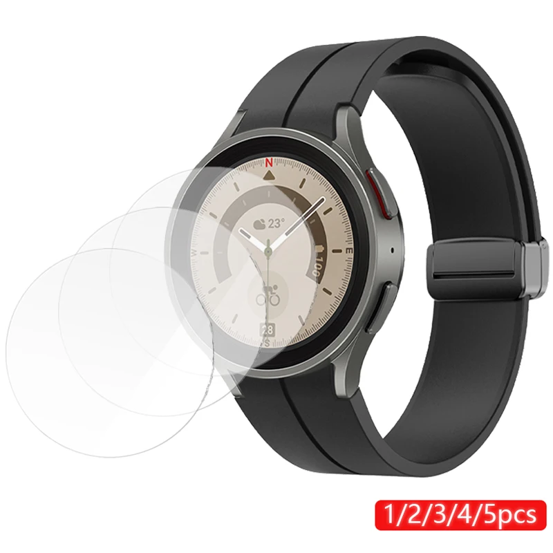 

1-4 шт. закаленное стекло для защиты экрана пленка для Samsung Galaxy Watch 4 40/44 мм классический 42/46 мм Защитное стекло для часов 4 Защита от царапин