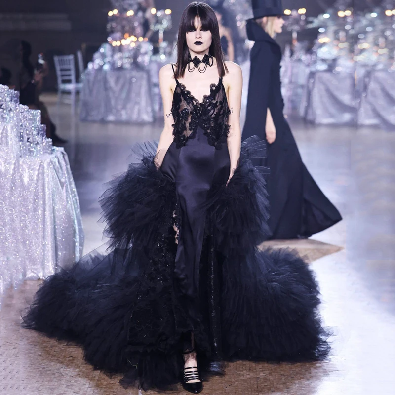 MSMUSI 2024 новое модное женское сексуальное кружевное сетчатое атласное платье без