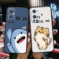cartoon cute shark tiger for oneplus nord n100 n10 5g 9 8 pro 7 7pro case phone cover for oneplus 7 pro 17t 6t 5t 3t case