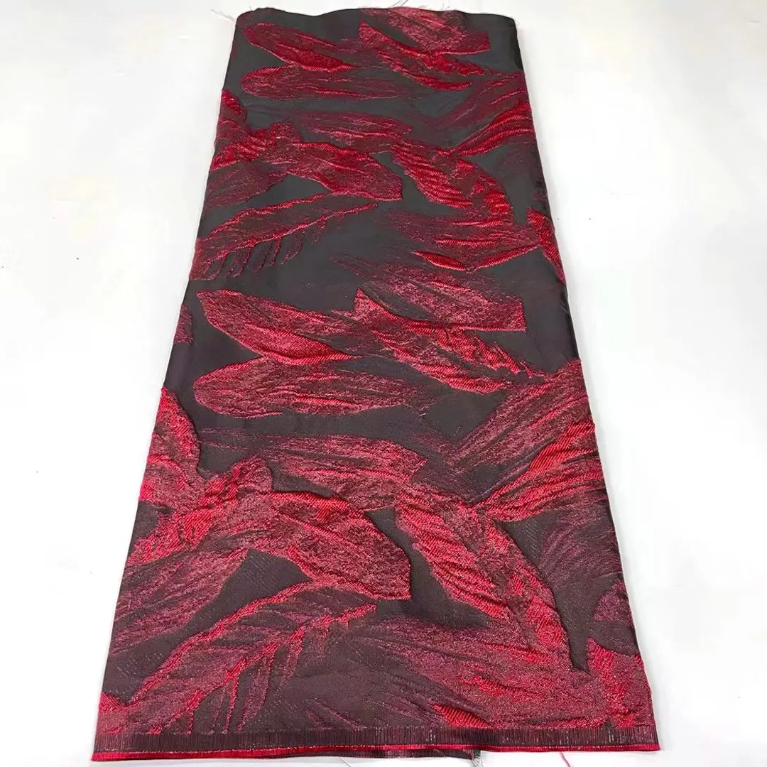 

Африканская жаккардовая ткань, цветочная ткань, французская тюль, сетка, кружева, органза, сетчатый материал для женщин, 5 ярдов AMJ5366