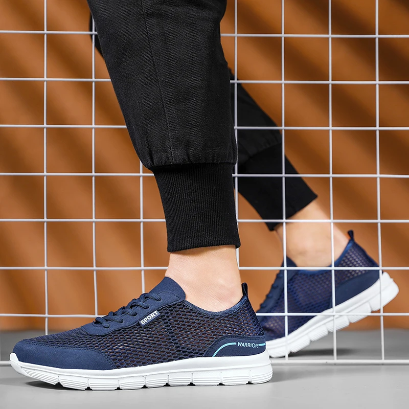 Mens Fashion Summer Soft Loafers Lazy Shoes Lightweight Breathable Mesh Casual Sneakers Tenis Masculino Zapatillas Hombre