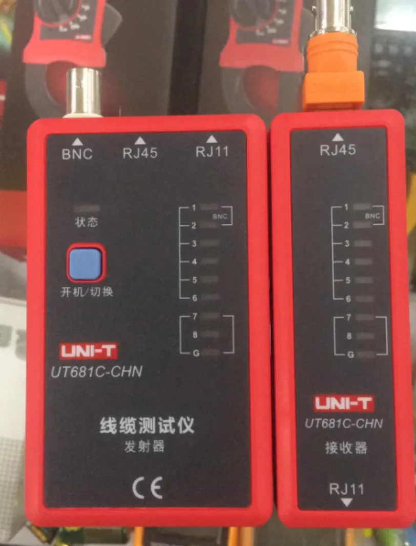Фото 1 шт. UNI-T UT681C UT681C-CHN кабельный тестер серии портативных кабелей для RJ45/RJ11/BNC *SY №1
